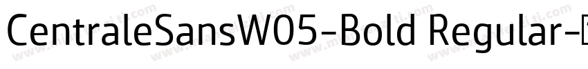 CentraleSansW05-Bold Regular字体转换